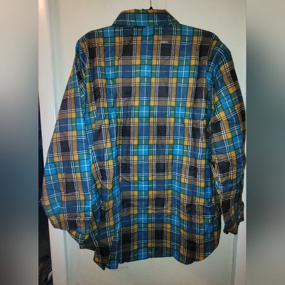 Vntg 50 Mens P-N-H Plaid Cotton Flannel Shirt Swiftie Size 17 Kurt Cobain USA - Picture 5 of 9